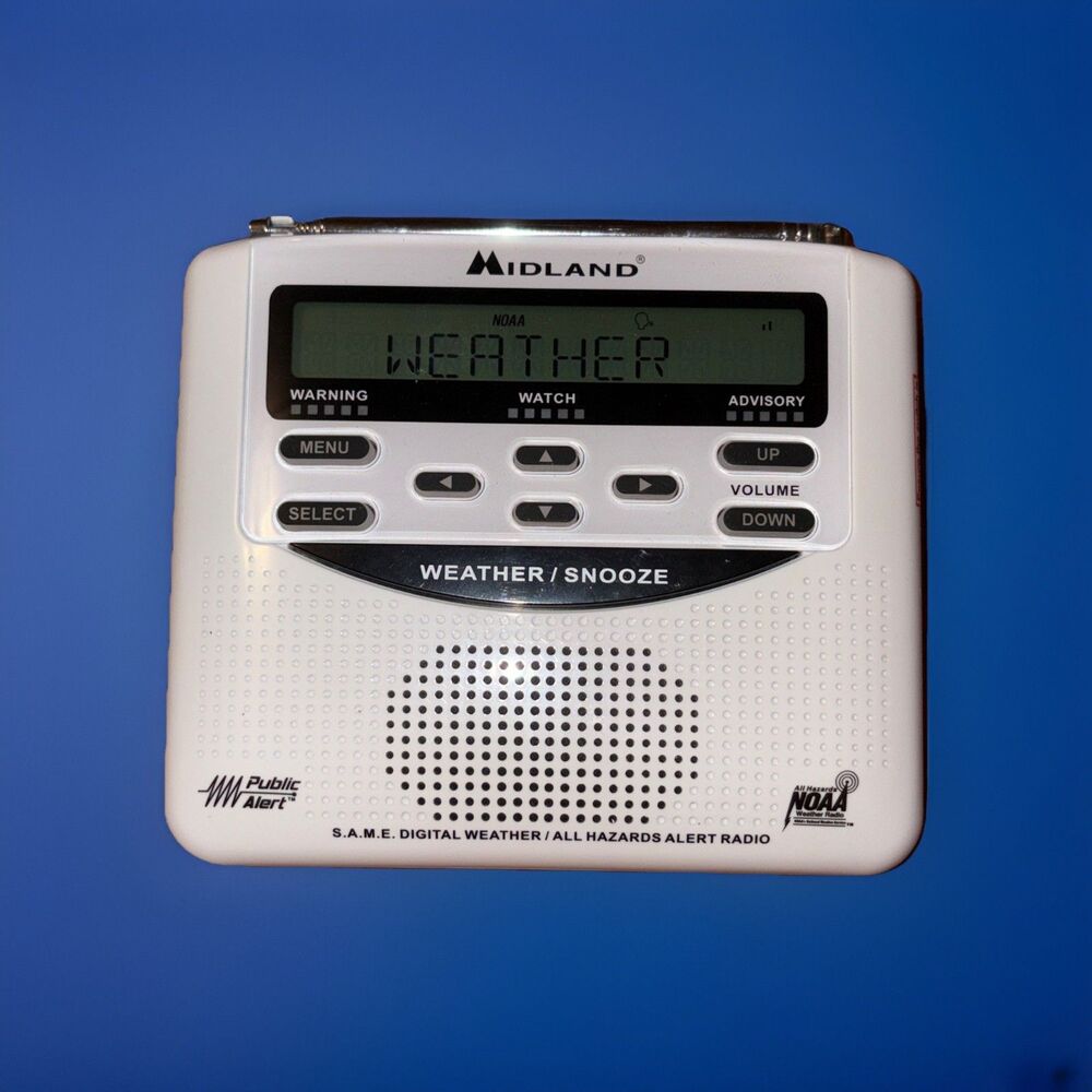 Midland Weather Radio WR-120EZ Public Alert NOAA Emergency Storm Alert Hazards